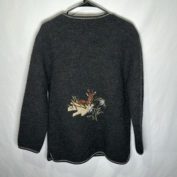 Gaddy collection hand metier wool cardigan M - Picture 4 of 6